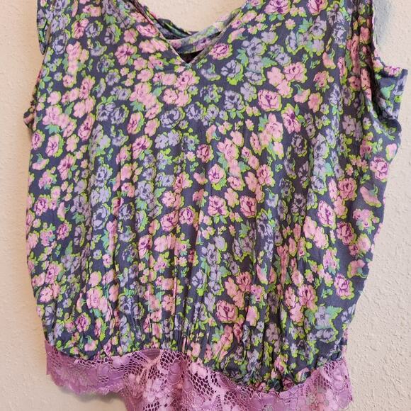 FREE PEOPLE Bare it All Thong Bodysuit Chambray Combo Size Medium - Picture 5 of 12